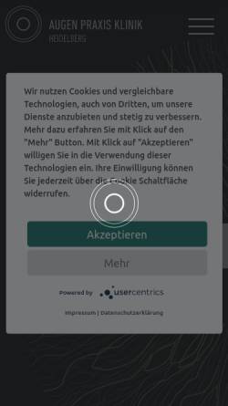 Vorschau der mobilen Webseite augenpraxisklinik.com, Augenpraxisklinik Heidelberg