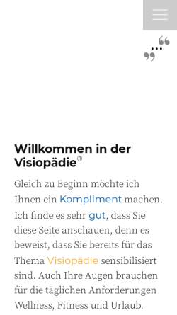 Vorschau der mobilen Webseite www.visiopaedie.de, Institut für Visiopädie