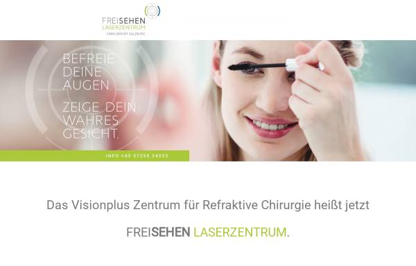 Vorschau von www.visionplus.at, Visionplus- Zentrum für Refraktive Chirurgie an der Landesaugenklinik Salzburg