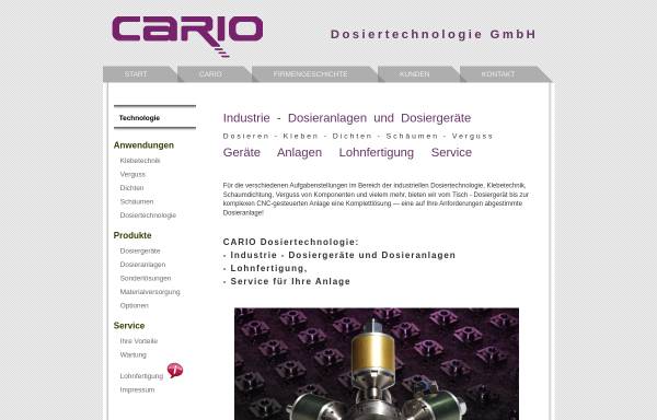 Vorschau von cario.de, Cario Dosiertechnik GmbH