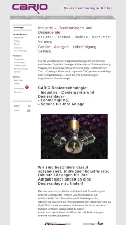 Vorschau der mobilen Webseite cario.de, Cario Dosiertechnik GmbH