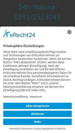 Vorschau der mobilen Webseite weigel-anlagenbau.de, Dr. Weigel Anlagenbau GmbH