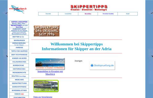 Vorschau von www.skippertipps.de, Skippertipps Kroatien