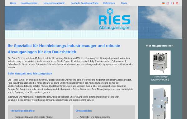 Vorschau von www.p-ries.ch, P. Ries GmbH