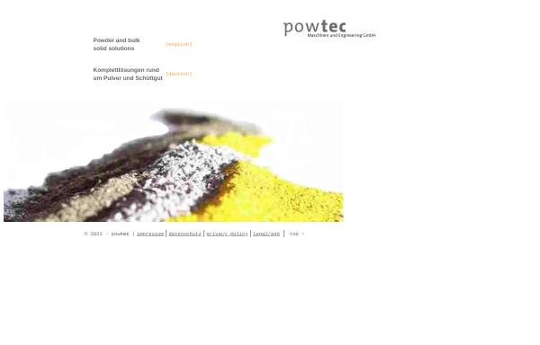 Vorschau von powtec.de, Powtec Maschinen und Engineering GmbH