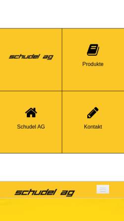 Vorschau der mobilen Webseite www.schudelag.ch, Schudel AG