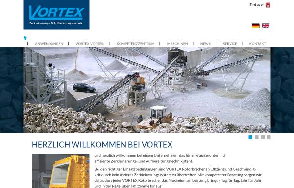 Vorschau von www.vortex.at, Vortex Zerkleinerungstechnik GmbH