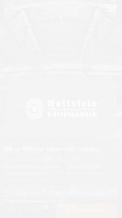 Vorschau der mobilen Webseite www.wwag.ch, Walter Wettstein AG