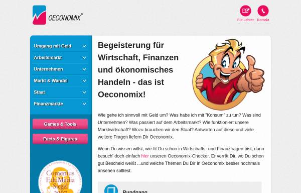 Vorschau von www.oeconomix.de, Oeconomix