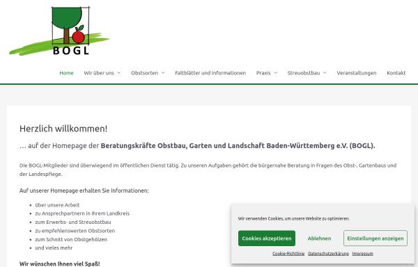 Vorschau von www.vbogl.de, Obstbau Beratung Baden Württemberg