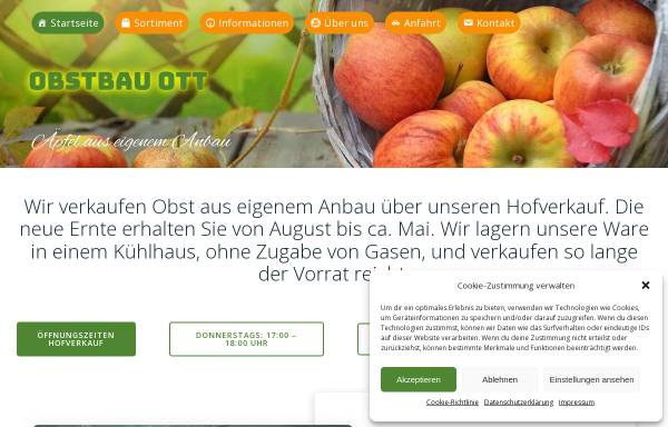 Vorschau von www.obstbau-ott.de, Obstbau Ott