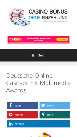 Vorschau der mobilen Webseite www.deutscher-multimedia-award.de, Deutscher Multimedia Award