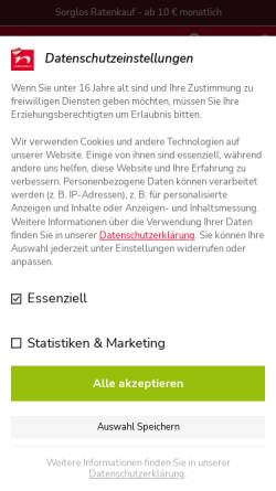 Vorschau der mobilen Webseite www.neckermann.at, Neckermann Versand Österreich AG