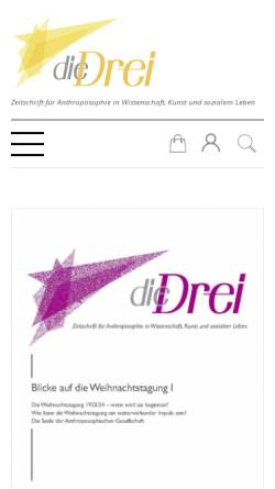Vorschau der mobilen Webseite www.diedrei.org, Die Drei
