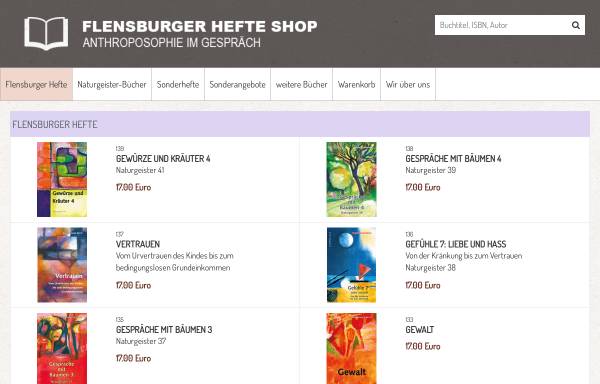 Vorschau von www.flensburgerhefte.de, Flensburger Hefte Verlag