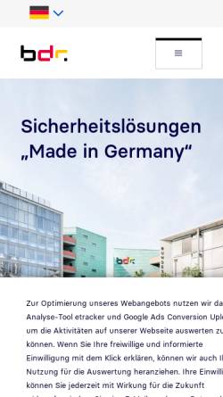 Vorschau der mobilen Webseite www.bundesdruckerei.de, Bundesdruckerei GmbH