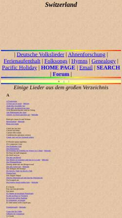 Vorschau der mobilen Webseite ingeb.org, Schweizer Volkslieder