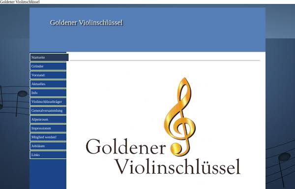 Vorschau von www.goldenerviolinschluessel.ch, Verein Goldener Violinschlüssel