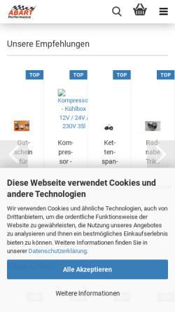 Vorschau der mobilen Webseite www.triketechnik.de, Trike & Bike Technik