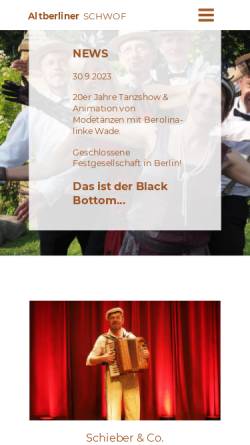 Vorschau der mobilen Webseite www.berlinschwof.de, Berolina linke Wade