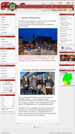 Vorschau der mobilen Webseite www.ff-quedlinburg.de, Freiwillige Feuerwehr Quedlinburg