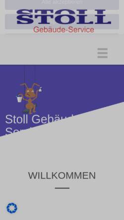 Vorschau der mobilen Webseite www.stoll-gebaeudeservice.de, Artur Stoll GmbH