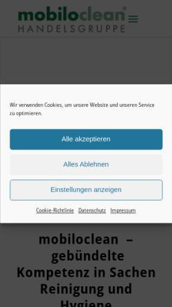 Vorschau der mobilen Webseite www.loyalpartner.de, Mobiloclean Handelsgruppe GmbH + Co. KG