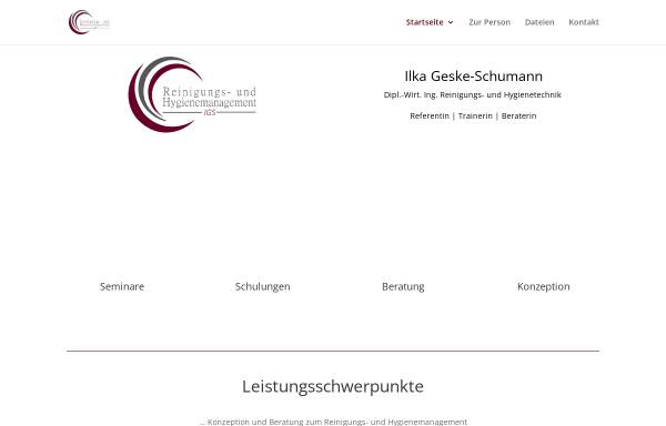 Reinigungs- und Hygienetechnik - Ilka Geske-Schumann