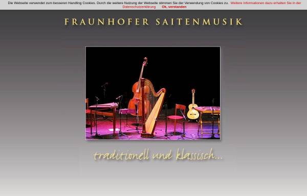 Vorschau von www.fraunhofersaitenmusik.de, Fraunhofer Saitenmusik