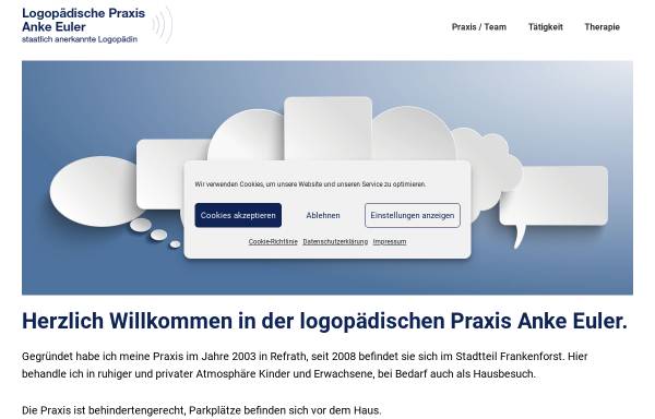 Vorschau von www.sprachtherapie-bergisch-gladbach.de, Logopädische Praxis Anke Euler
