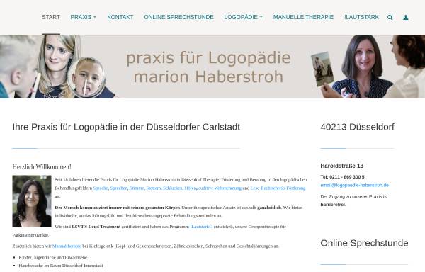 Vorschau von www.praxis-logopaedie-haberstroh.de, Praxis für Logopädie Haberstroh