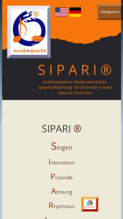 Vorschau der mobilen Webseite www.sipari.de, SIPARI