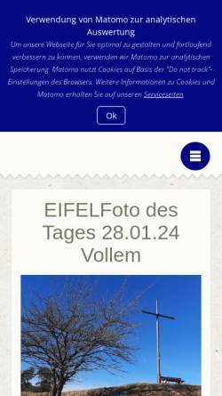 Vorschau der mobilen Webseite www.eifelfotos.de, Eifelfoto des Tages