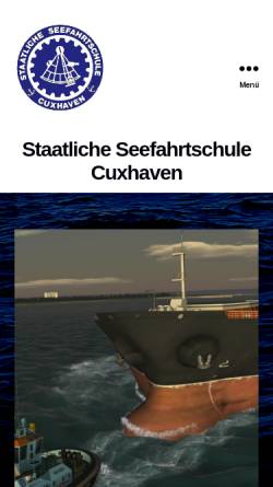 Vorschau der mobilen Webseite www.seefahrtschule.de, Staatliche Seefahrtschule Cuxhaven