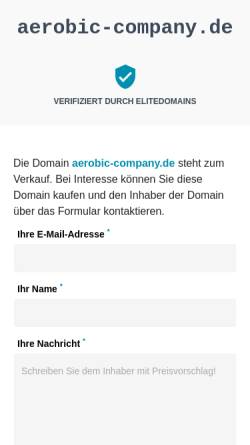 Vorschau der mobilen Webseite www.aerobic-company.de, Aerobic Company