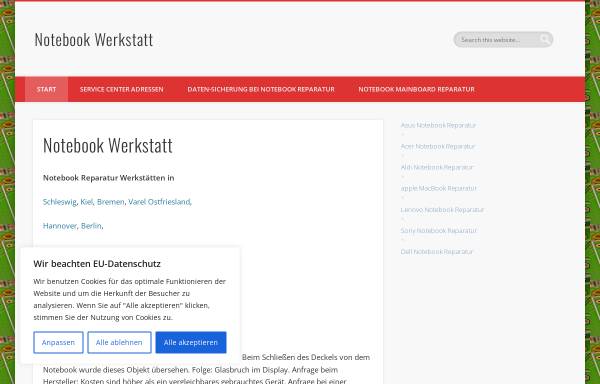 Vorschau von www.notebook-werkstatt.de, Notebook Reparatur Service