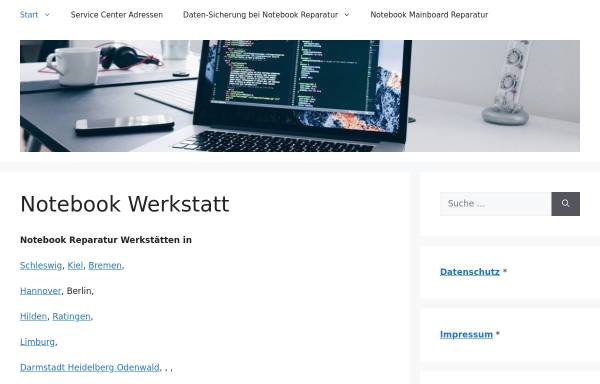 Vorschau von www.notebook-werkstatt.de, Notebook Reparatur Service