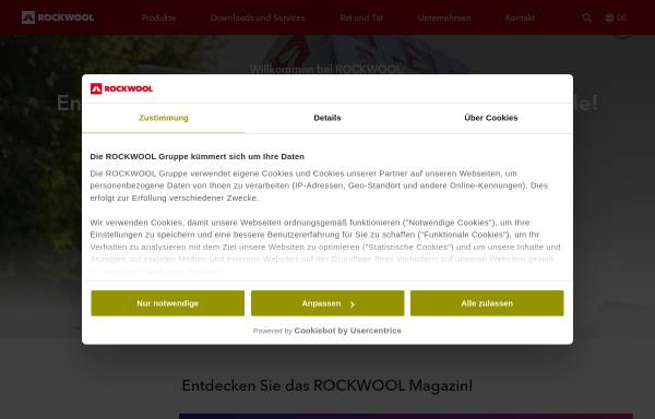 Vorschau von www.rockwool.de, DEUTSCHE ROCKWOOL GmbH & Co. KG