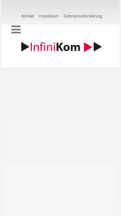 Vorschau der mobilen Webseite www.infinikom.de, InfiniKom GmbH