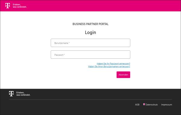 Vorschau von business-partner-portal.telekom.de, Telekom Businesspartner