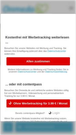 Vorschau der mobilen Webseite www.onmeda.de, Chorea Huntington