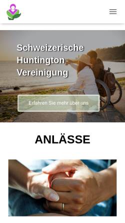 Vorschau der mobilen Webseite www.shv.ch, Die Schweizerische Huntington Vereinigung
