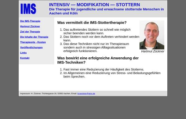 Vorschau von www.stottermodifikation.de, Intensiv-Modifikation Stottern (IMS)