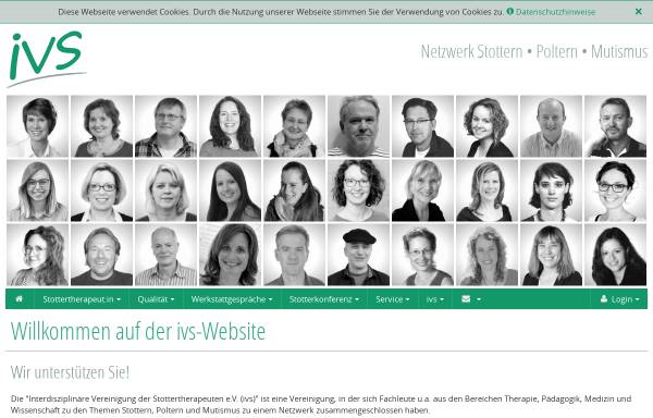 Vorschau von www.ivs-online.de, Interdisziplinäre Vereinigung für Stottertherapie e.V. (ivs)