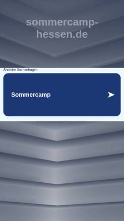 Vorschau der mobilen Webseite www.sommercamp-hessen.de, Stotterintensivtherapie Susanne Rosenberger
