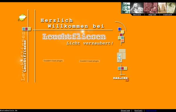 Vorschau von www.leuchtfliesen.de, Gebr. Hasecke GbR
