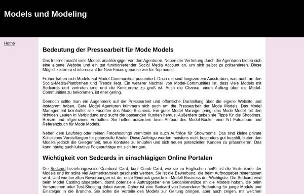 Vorschau von www.model-press.de, Model-Press - Moderationstrainings für Models