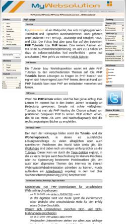 Vorschau der mobilen Webseite www.mywebsolution.de, Mywebsolution