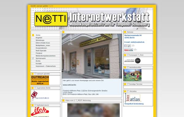 Vorschau von www.spinnenwerk.de, Netti -Internetwerkstatt