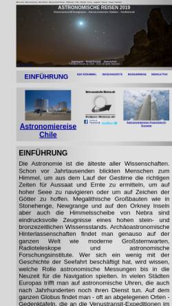 Vorschau der mobilen Webseite www.astronomische-reisen.de, Astronomische-Reisen.de